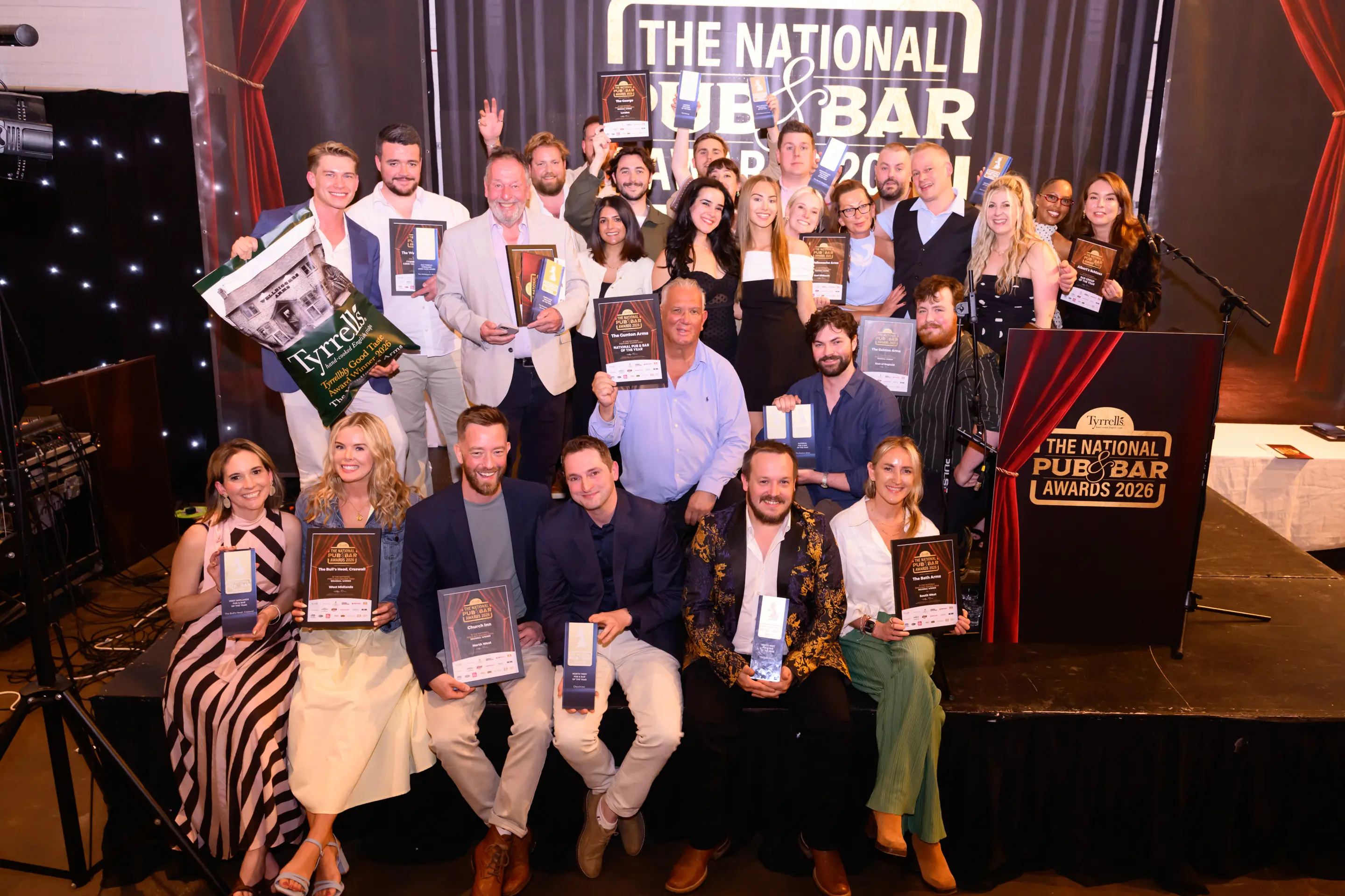 Wooly Sheep team celebrating win at national pubs and bars 2026
