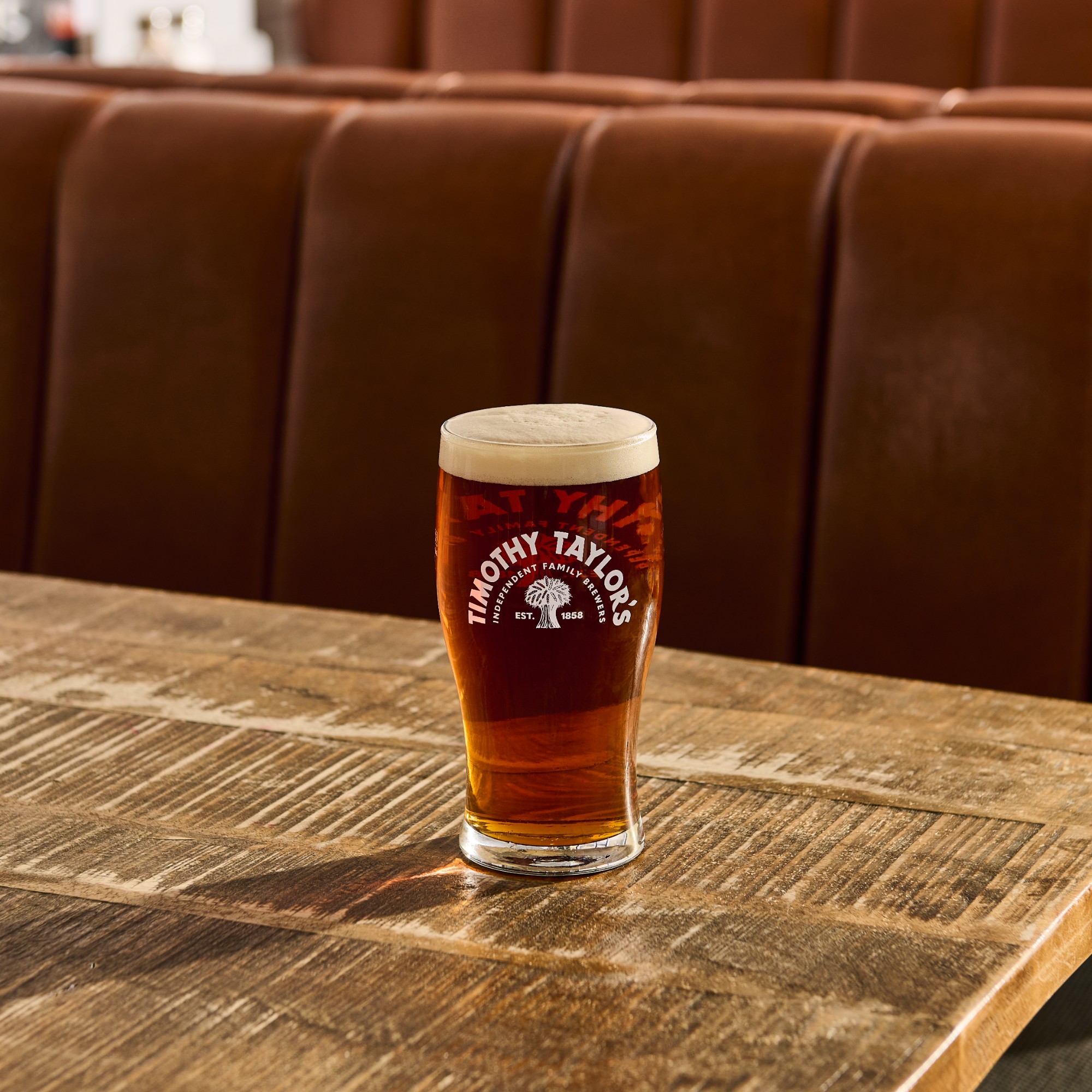 A pint of Timothy Taylor’s Boltmaker Yorkshire Bitter.