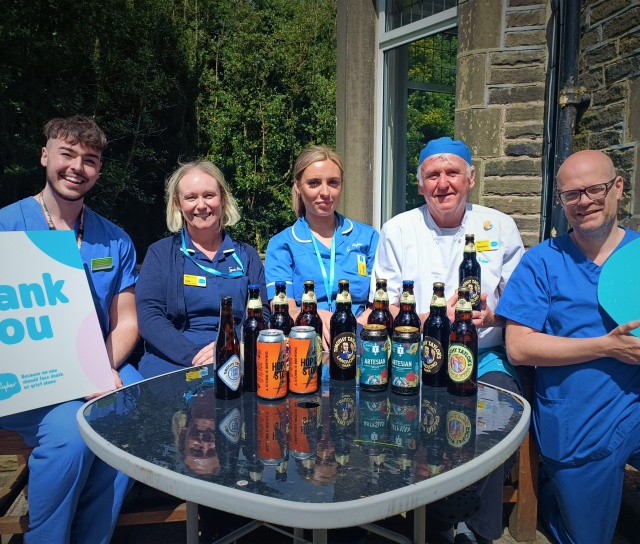 Hospice Patients Raise a Glass for Beer Day Britain 2024