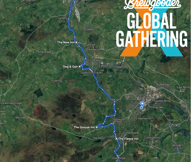 Team Taylor's take on 16.7 mile charity hike in support of the Brewgooder Global Gathering