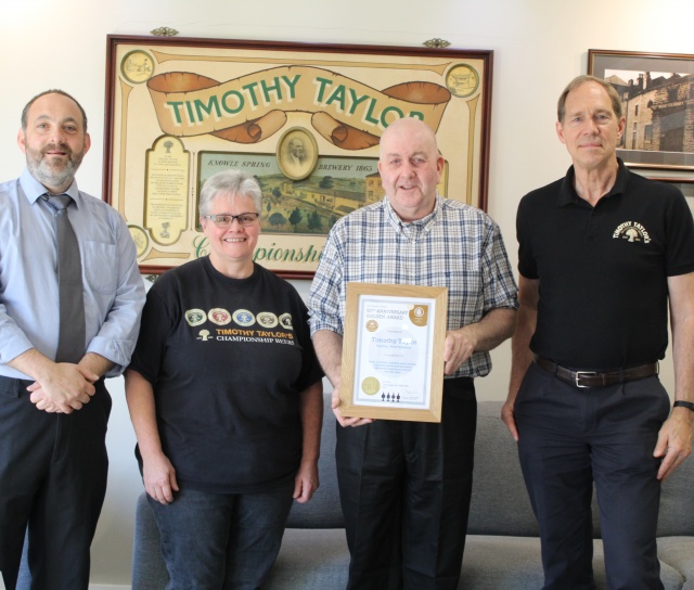 CAMRA Awards Timothy Taylor's With 50th Anniversary Golden Award