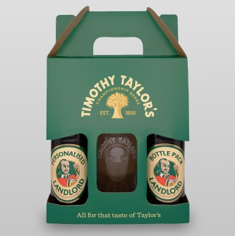 Timothy Taylor's Personalised Landlord Bottles & Pint Glass Gift Pack