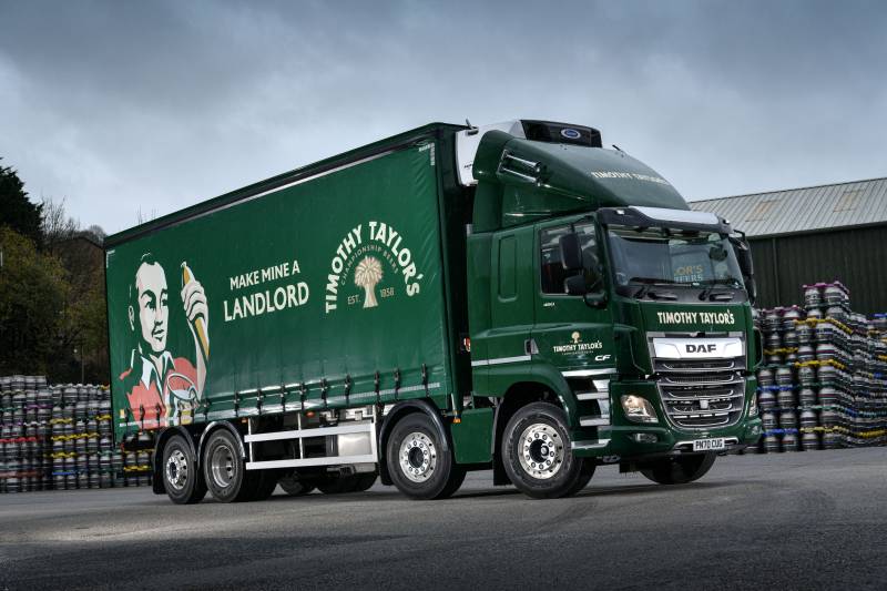 Timothy Taylor's temperature-controlled dray lorry.