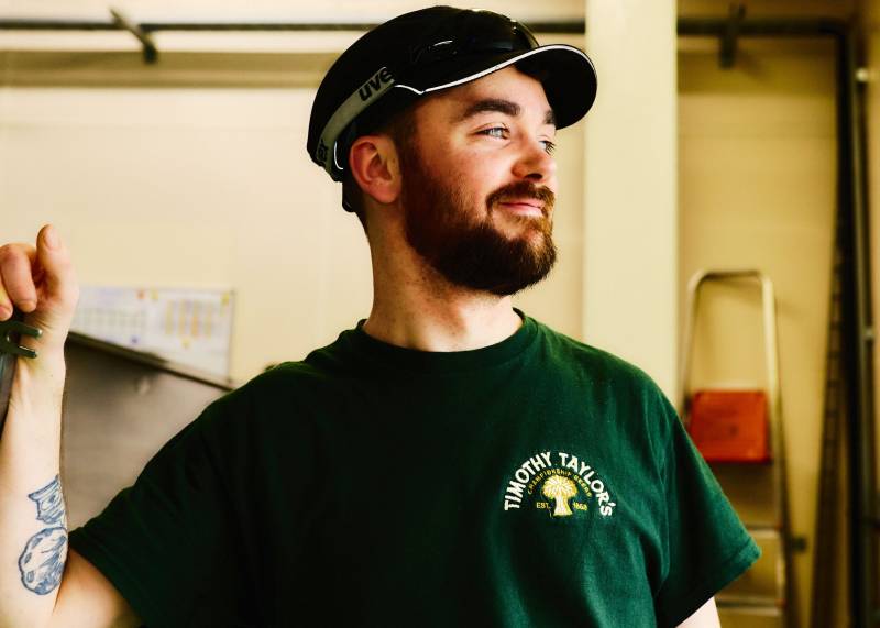 Timothy Taylor's hard-working brewery team.
