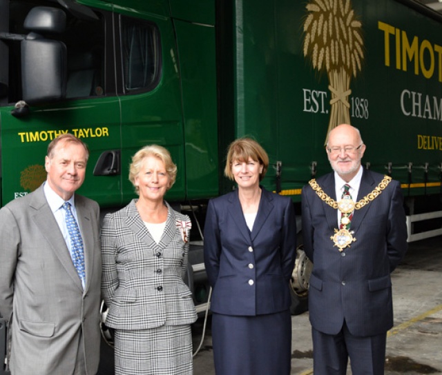 Lord Lieutenant Visits Timothy Taylor’s Brewery