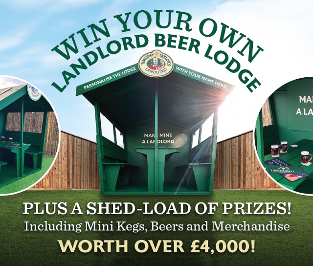 Win a Personalised Landlord Beer Lodge and Shed-Load of Free Merch Worth Over £4,000!